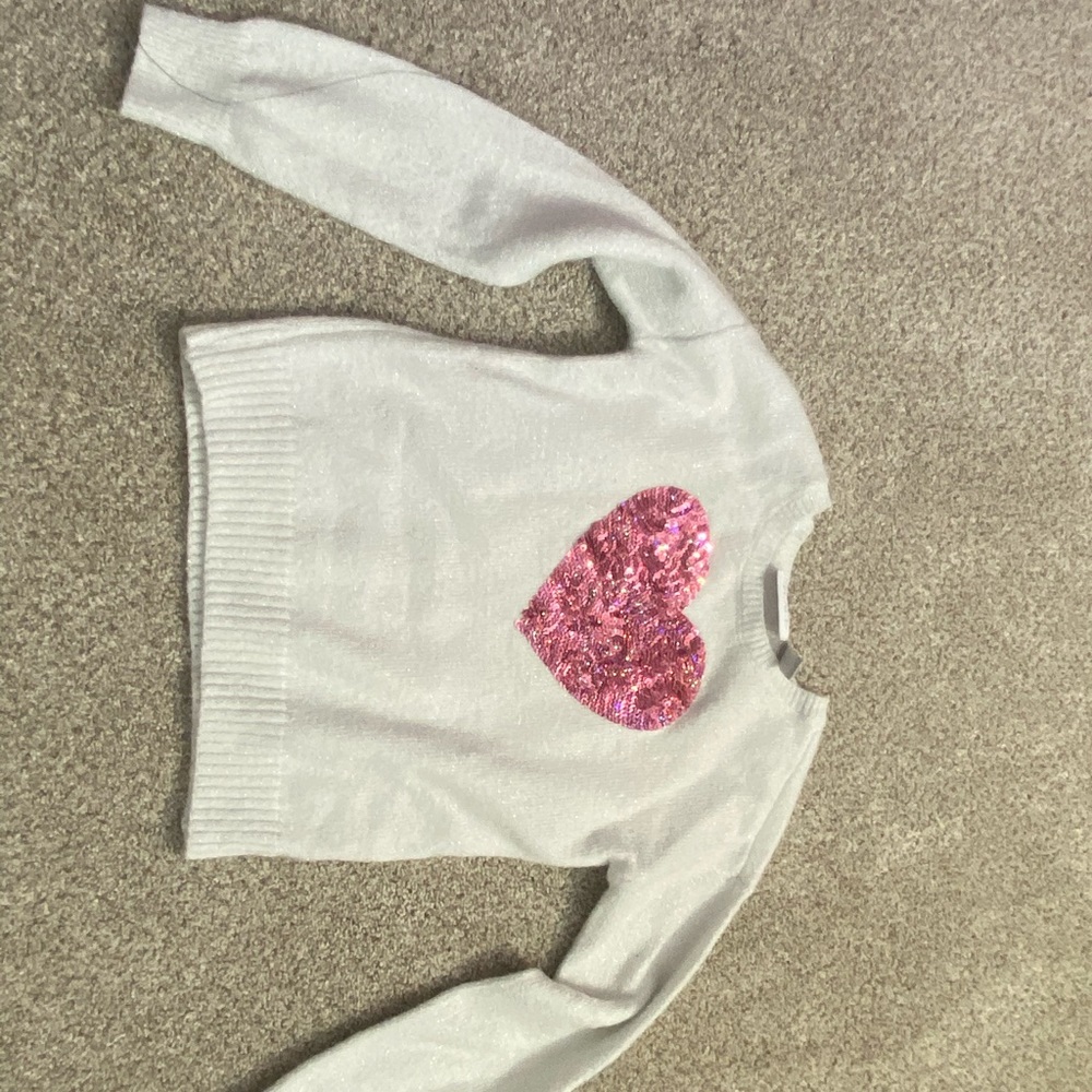 Girls Sequin Flip Sweater Size 5/6